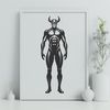 Mythical Evil Figure Illustration An illustration of a mythological figure representing evil and darkness.