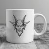 A vector illustration of the devil, suitable for various uses.