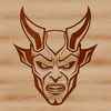 Satan SVG Icon Design A depiction of the devil, commonly referred to as Satan, in a dark and ominous setting.