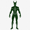 Symbolic representation of Satan in vector format.