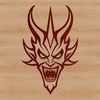 Dark Gothic Devil SVG Illustration A stylized illustration of the devil in a dark, gothic context.