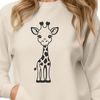 Giraffe Clipart SVG File A detailed illustration of a giraffe, suitable for graphic design projects.