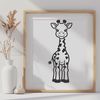 Majestic Savannah Mammal A tall, even-toed ungulate mammal with a distinctive coat pattern.