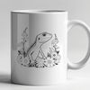 Scaly Lizard Illustration A reptilian animal with scaly skin and a long tail, depicted in a vector format suitable for digital use.