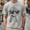 Colorful Reptile Wearing Shades A cartoon lizard wearing trendy sunglasses, depicted in vector format.