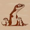 A detailed illustration of a reptile with scales, suitable for vector design.