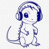 Small Lizard SVG Graphic Art An SVG vector graphic of a small, colorful lizard, suitable for printing or cutting out with a Cricut machine.