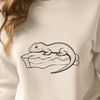 Beautiful Wildlife SVG Clip Art A colorful illustration of a reptile, designed as a vector graphic.