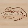 An SVG image of a reptile, suitable for cutting with a Cricut or laser cutter.