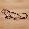 A colorful lizard illustration created as a vector graphic.