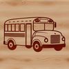 Modern School Bus Illustration A modern school bus illustration designed as vector art for educational purposes.