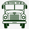 Free SVG Design for Education A stylized illustration of a school bus designed for vector art and clipart.