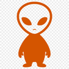 Alien character created in vector art format for use in digital projects and print designs.