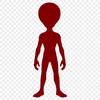 A stylized alien illustration in a vector format for commercial or personal use.