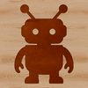 Illustrative robot design suitable for commercial use and cutting machines like Cricut or laser cutters.