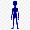 Alien SVG illustration in a futuristic sci-fi setting, suitable for commercial use.