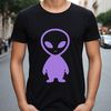Alien silhouette in a sci-fi inspired vector design.