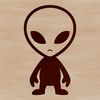 Alien character designed in vector format, suitable for commercial or personal use.