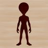 Illustrative alien character in a sci-fi style, suitable for commercial and personal projects.