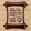 A digital illustration of a scroll with a traditional diploma look.