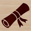 An SVG design featuring a stylized graduation scroll with intricate details for crafting or digital use.