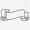 A simple digital illustration of a scroll, suitable for graphic design and creative projects.