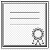 A formal scroll with a ribbon and tassel, suitable for graduation certificates or awards.