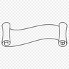 A simple illustration of an academic scroll with diploma details, suitable for vector art projects.