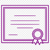 A decorative scroll with a ribbon tied around it, designed as a vector art file.