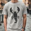 Seafood Icon Design A detailed illustration of a marine animal, specifically a lobster, designed as vector art.