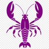 Illustrative representation of a lobster, a common sea creature, depicted in vector format for digital use.