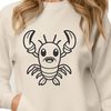 Colorful Crustacean Vector Graphic A digital illustration of a lobster, a type of marine crustacean commonly found in the ocean.