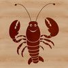 Beautiful Lobster Illustration SVG File Lobster sea creature vector illustration for design and crafting purposes.