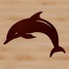 Bold Lines Dolphin Illustration Dolphin illustration with realistic details and bold lines, ideal for vector art projects.