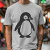 Free Unique Penguin Simple Line Drawing DXF - Commercial Use