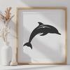 Dolphin Printable Image In SVG File Format For Free Download