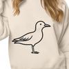 Beautiful Sea Gull Simple Line Drawing - Free DXF