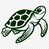 Artistic Sea Turtle Clipart - Free SVG