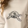 Free Unique Sea Turtle Vector Image SVG - Commercial Use