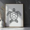 Sea Turtle Vector Image In SVG, PNG, PDF And DXF Formats