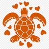 Creative Sea Turtle Vector Craft File - Free SVG Download