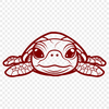 Unique Sea Turtle In SVG For Free Download