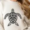 Beautiful Sea Turtle Digital Art - Free DXF