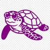 Unique Sea Turtle Wearing Glasses DXF - Free Download