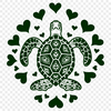 Beautiful Sea Turtle SVG