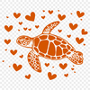 Free Creative Sea Turtle Digital Artwork