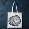 Beautiful Shell Design SVG File A stylized illustration of a seashell, suitable for seaside-themed designs and crafts.