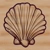 Beachy Keen Seashell Vector Art A stylized illustration of a seashell, ideal for vector graphics projects and design templates.