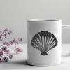 Beachy Seashell Illustration Illustrative vector art of a seashell, ideal for use in digital designs.