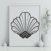 Tropical Seashell Illustration A vector illustration of a seashell in various shapes and sizes, perfect for seaside vacation designs.